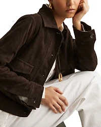 Hanson Suede Trucker Jacket