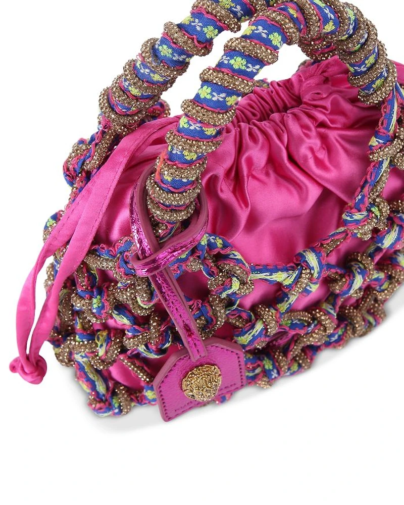 Small Macrame Crystal Bag