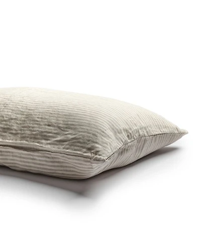 Stripe Linen Pillowcase Pair, Queen