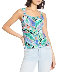 Nic+Zoe Island Beat Smocked Top