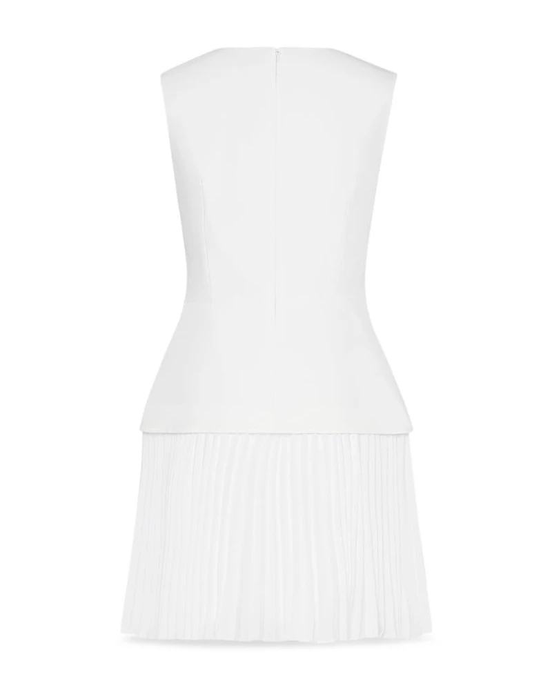 Haddy Mixed Media Pleated Dress