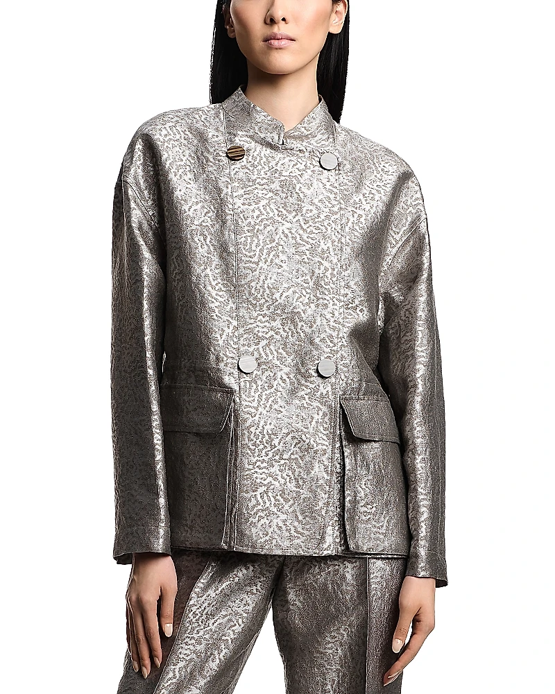 Emporio Armani Shiny Jacquard Blazer