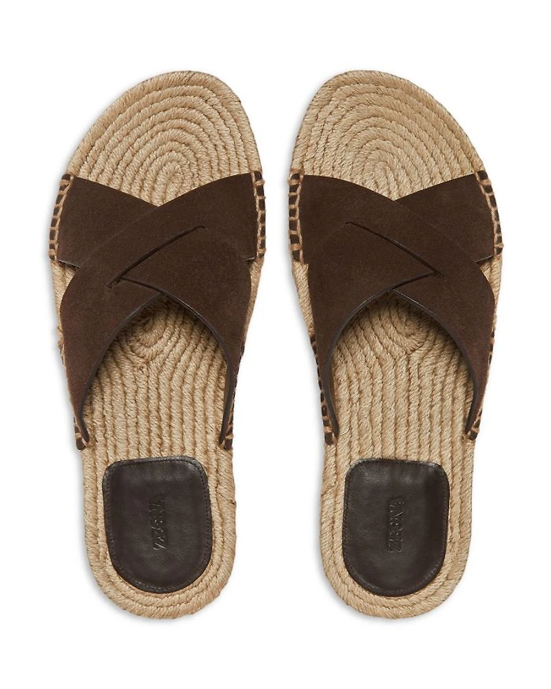 Men's Suede Espadrille Sandals