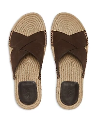 Men's Suede Espadrille Sandals