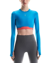 On Train Long Sleeve Crop Top