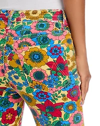 High Waisted Weekender Skimp Jeans Track And Flower Fields