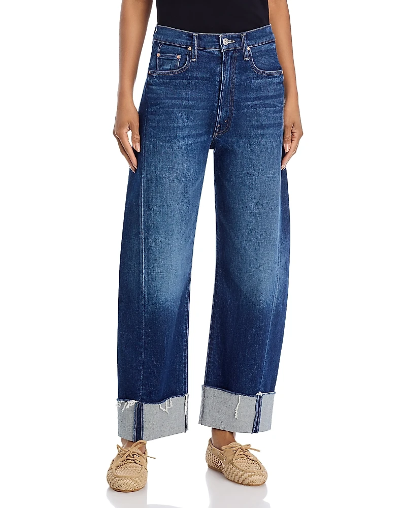Mother The Half Pipe Ankle Cuff Fray Jeans