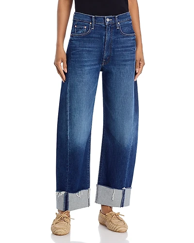 Mother The Half Pipe Ankle Cuff Fray Jeans