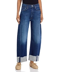 Mother The Half Pipe Ankle Cuff Fray Jeans