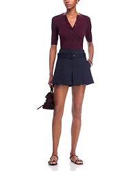 Fisher Striped Button Top