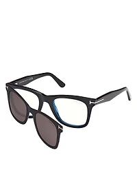 Tom Ford Blue Light Glasses - With Clip-On Sunglasses, 50mm