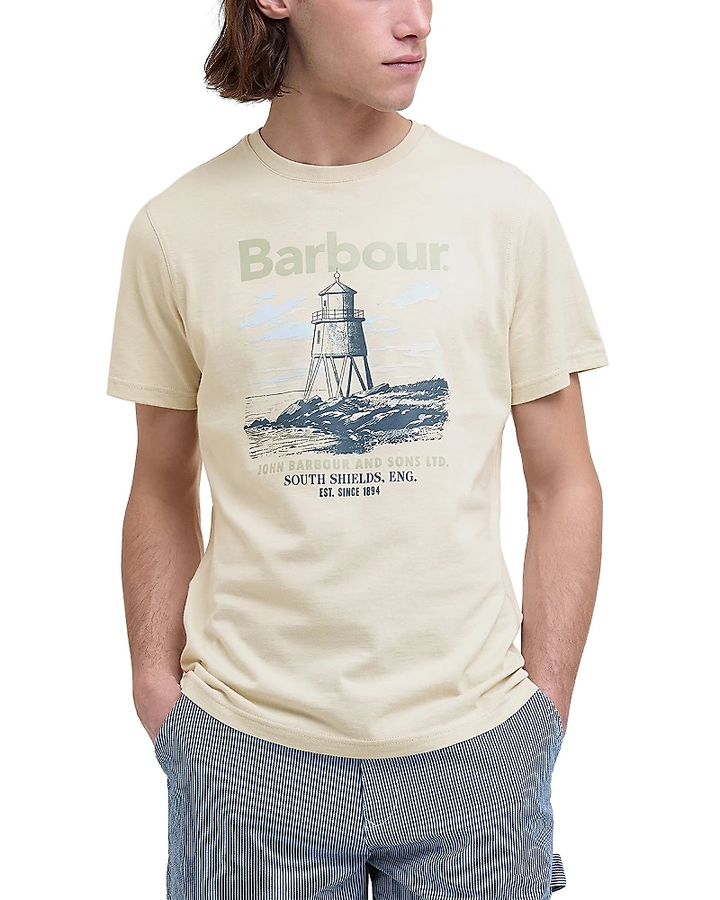 Barbour Harbourside Regular Fit Graphic Logo Tee