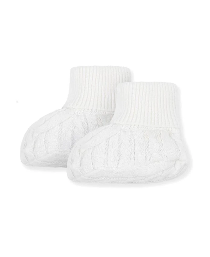 Unisex Organic Sweater Beanie and Bootie 2-Piece Set - Baby