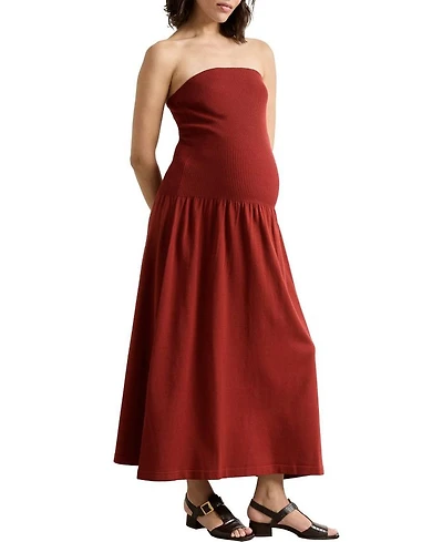 The Fiona Maternity Strapless Knit Dress