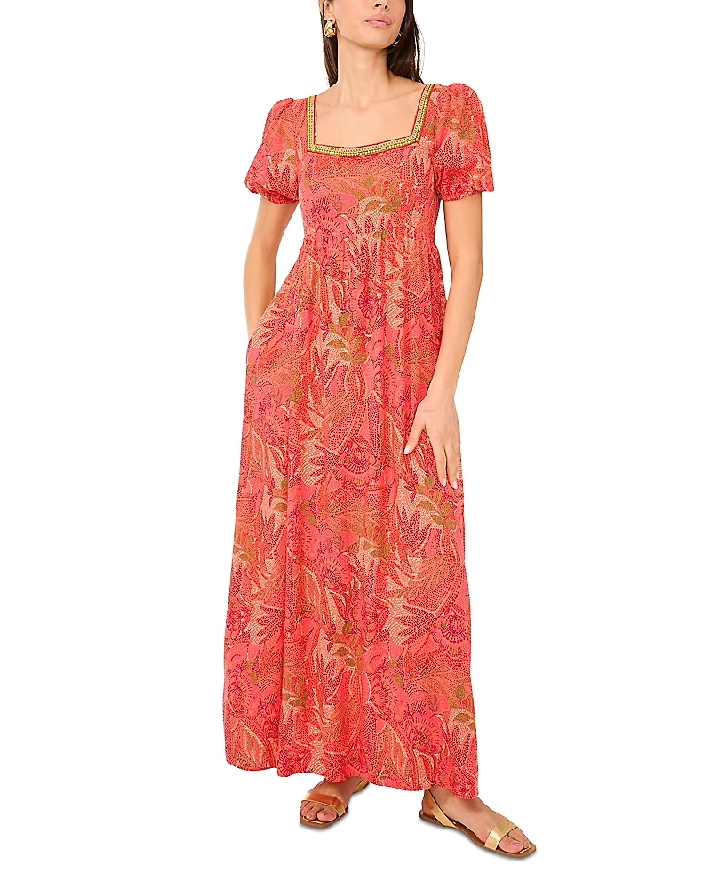 Vince Camuto Square Neck Maxi Dress