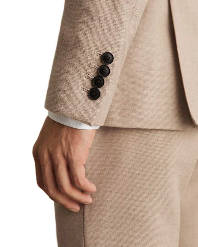 Double Breasted Peak Lapel Slim Fit Blazer