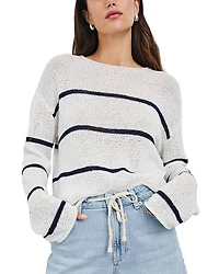 Rails Evangeline Stripe Boat Neck Sweater