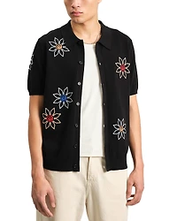 Wax London Tellaro Embroidered Button Front Shirt