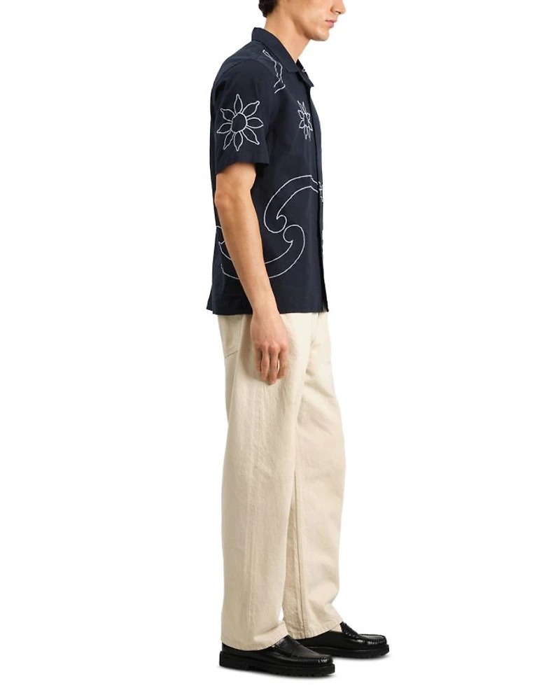 Didcot Embroidered Camp Shirt