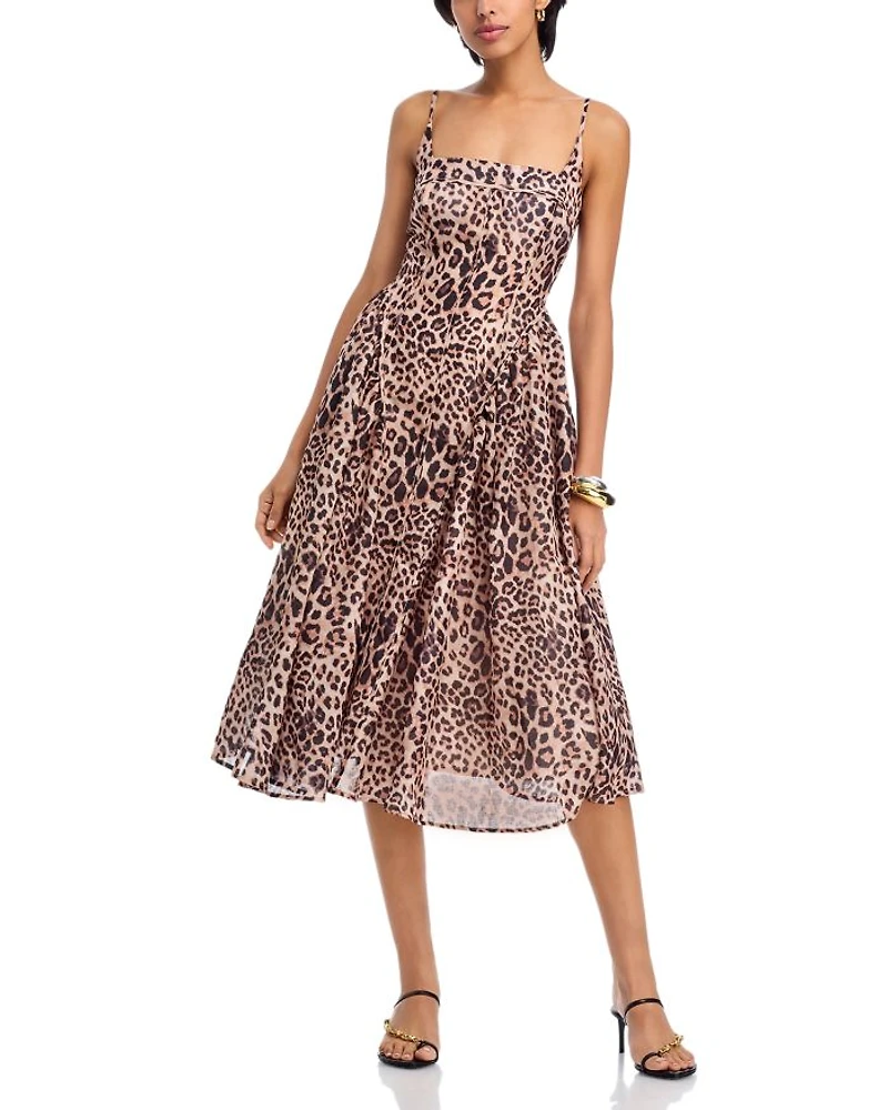 Animal Print Midi Dress - Exclusive