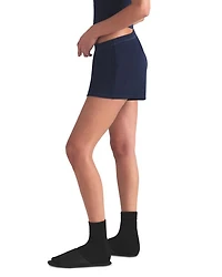 Cotton Stretch Rib Loose Shorts