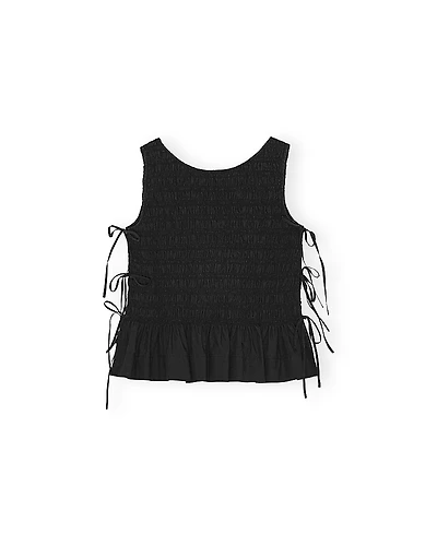 Ganni Cotton Poplin Smock Top