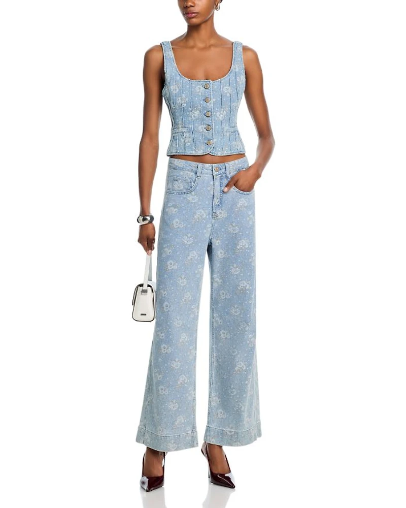 Petite Bouquet High Rise Jeans Cornflower Multi