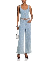 Petite Bouquet High Rise Jeans Cornflower Multi