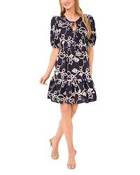 Tie Front Tiered Dress