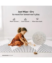 Reversible Baby PlayMat - Art Deco Inspired Design – Soft, Non-Toxic Foam – Waterproof, Easy to Clean