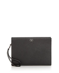 Valentino Garavani VLogo Leather Pouch
