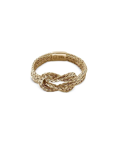 14K Yellow Gold Love Knot Ring
