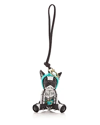 Mcm Aren Visetos Bulldog Bag Charm