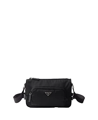 Re-Nylon and Saffiano Leather Shoulder Bag