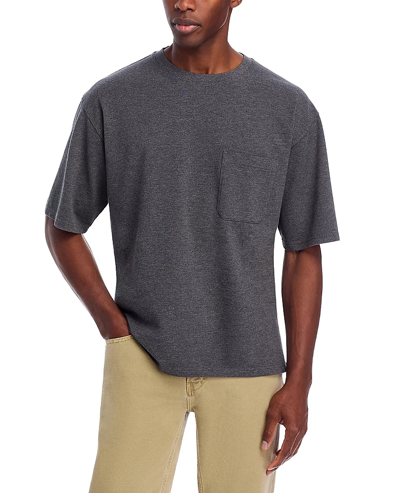 Frame Pique Cotton Relaxed Tee