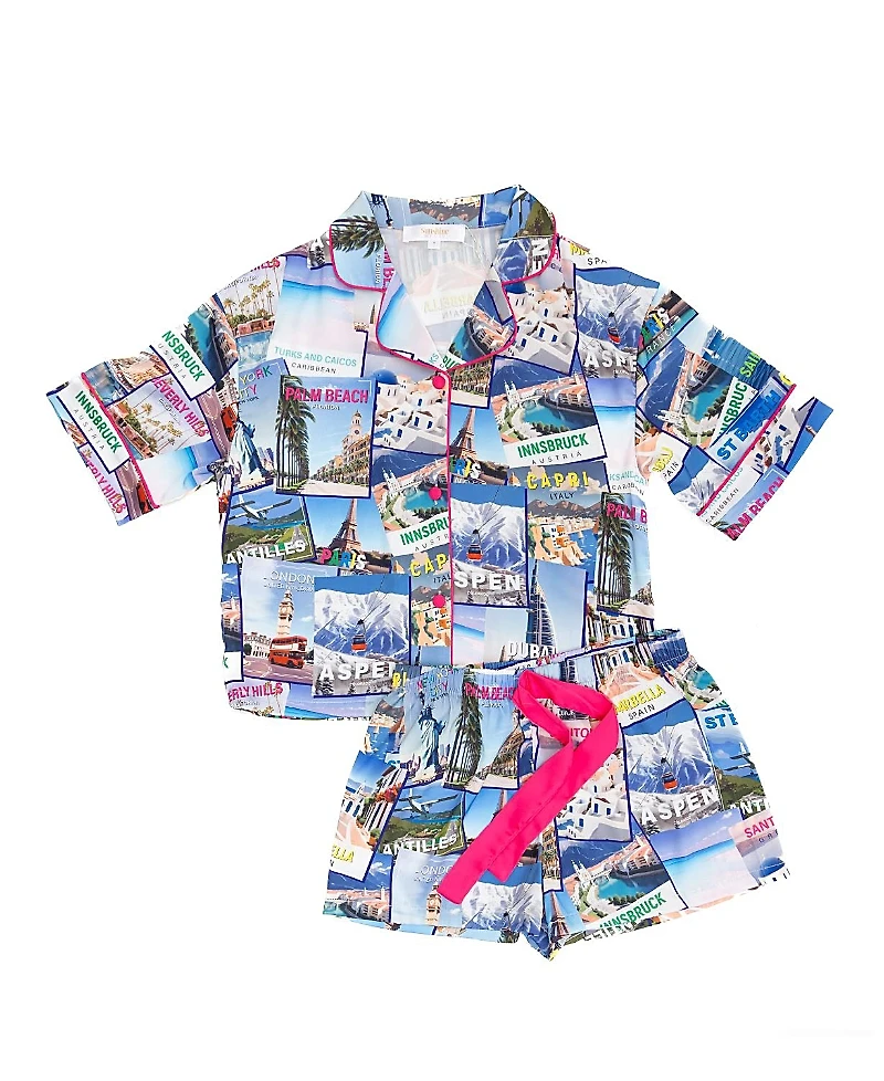 Sunshine Society Girls' Kids Silky World Traveler Silky Set - Little Kid