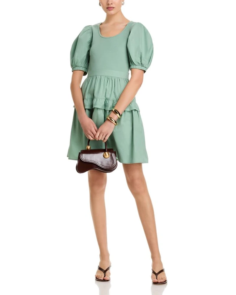 Puffed Sleeve Dress
