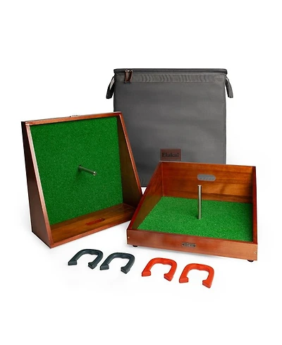 Mahogany Buckaroo Mini Horseshoes Game