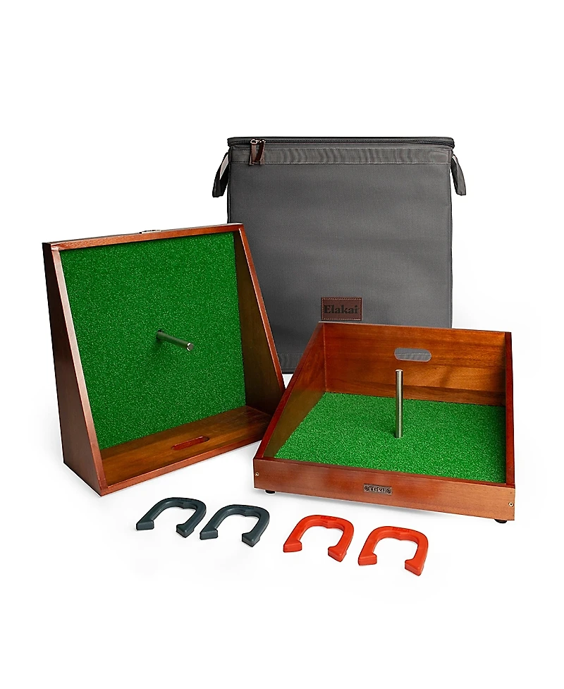 Elakai Mahogany Buckaroo Mini Horseshoes Game