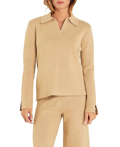 English Factory Women's Collared Knit Sweater