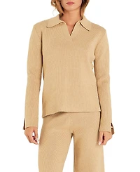 English Factory Women's Collared Knit Sweater