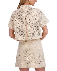 Button Down Cropped Shirt