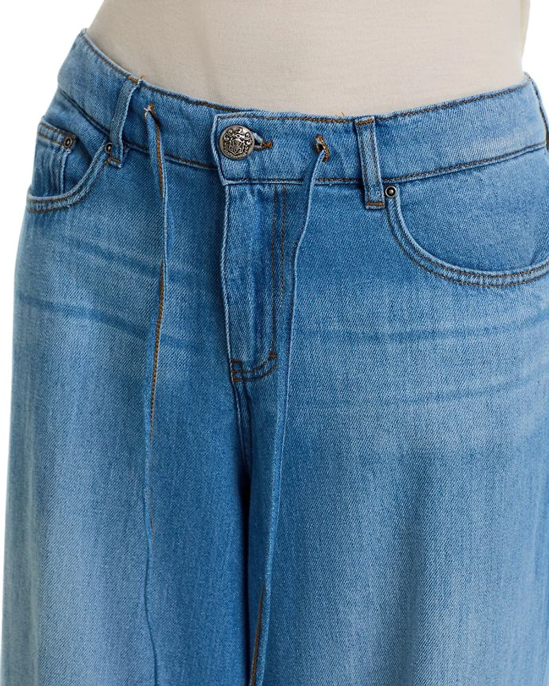 Leny Wide Leg Jeans Light Indigo