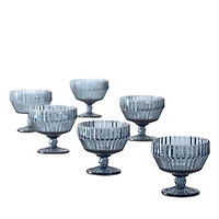 Archie Dusk Footed Dessert Bowl, Set of 6