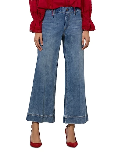 Alice and Olivia Slay Clean Wide Leg Jeans