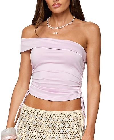 Edikted Yafa Asymmetric Off Shoulder Top