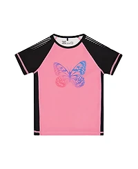 Deux par Girls' Printed Short Sleeve Athletic - Little Kid