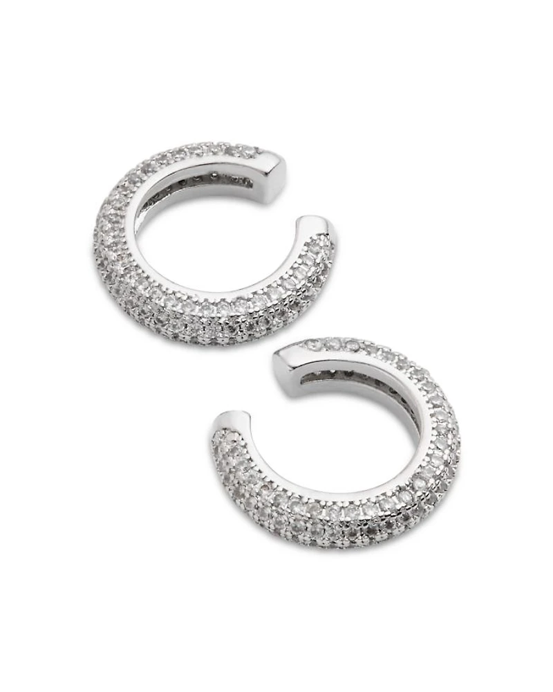 Micro Pave Cuff Earrings