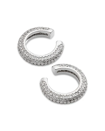 Shashi Micro Pave Cuff Earrings