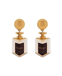 Balmain Brass Perfume Earrings